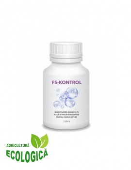 Bioactivator inovativ pe baza de microorganisme pentru fosele septice, FS Kontrol, 100 ml