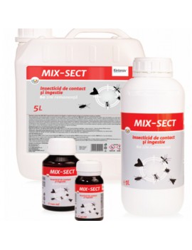 MIX-SECT, Insecticid de contact/ingestie anti purici, muste, capuse, molii