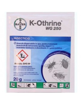 BAYER, Insecticid K-OTHRINE WG 250, anti gandaci, viespi, purici, capuse, 20g