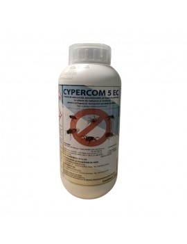 CYPERCOM 5 EC, Insecticid concentrat pentru combaterea mustelor, tantarilor, gandacilor de bucatarie, capuse si acarieni, 1L